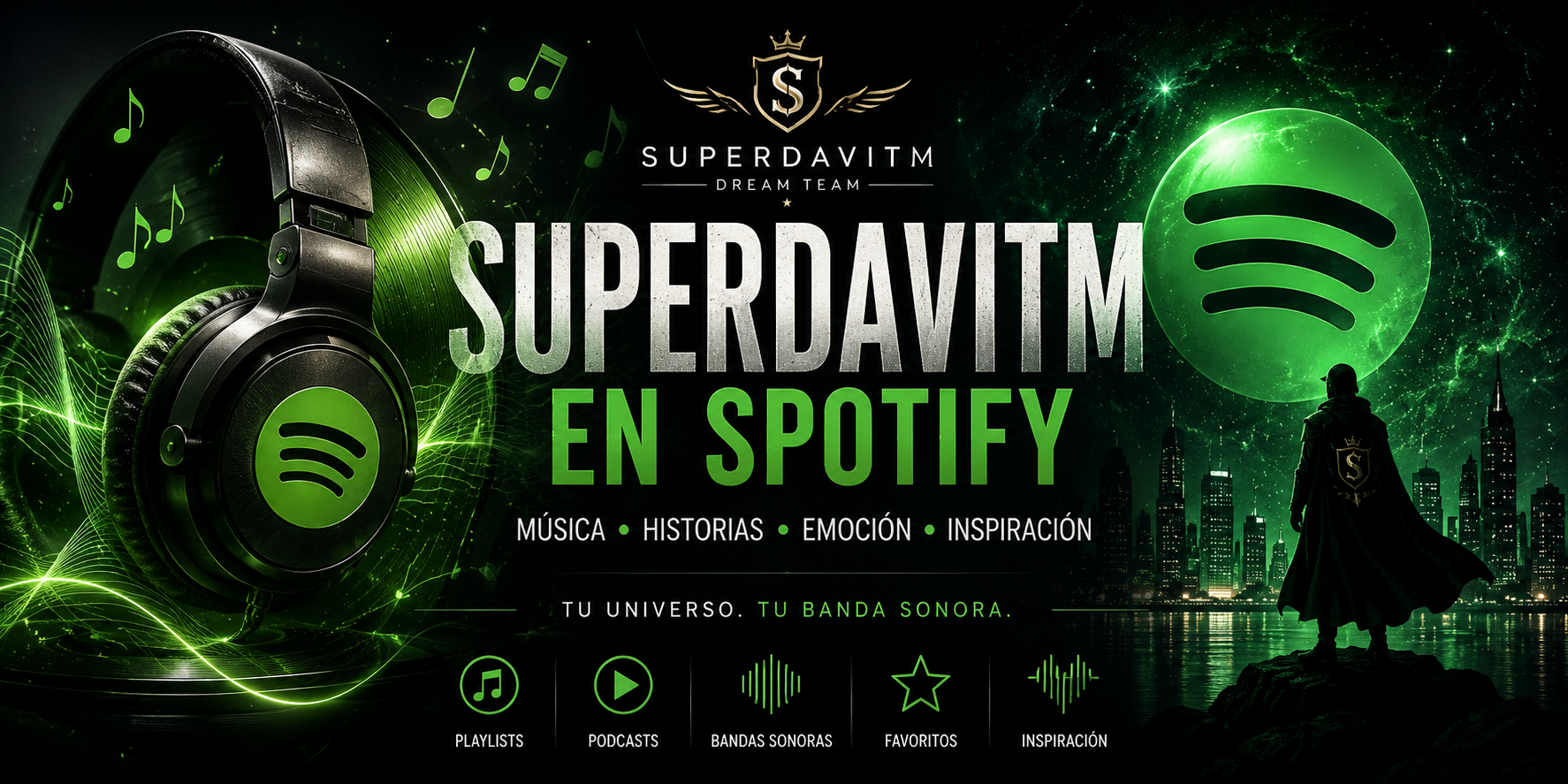 Playlists sobre superdavitm en spotify
